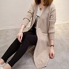 やわらかロングニットガウン ベージュ フリーサイズ